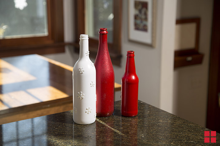 Painted Glass Bottles