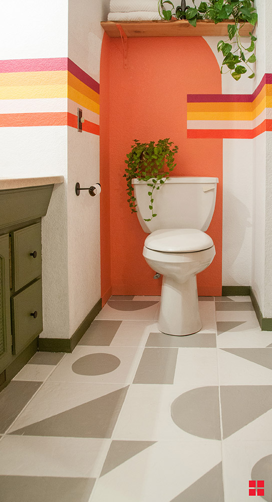 Tips to Stencil Tile Floors in your Bathroom