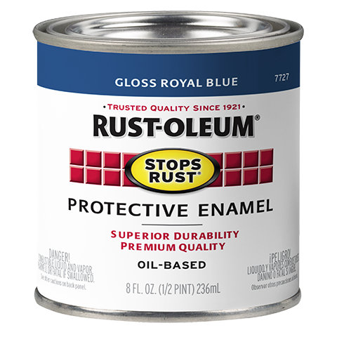 Rust-Oleum Interior/Exterior Paint: For Metal/Steel, Safety Yellow, 1 gal  Size, Oil, Less Than 100g/L, Gloss