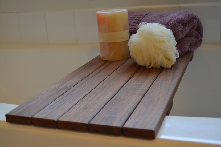 Teak Bath Seat & Caddy