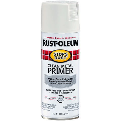 Rust-Oleum 7769830 Stops Rust Spray Paint, 12-Ounce, Flat Rusty Metal Primer