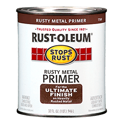 RUST-OLEUM RUSTY METAL FLAT PRIMER SPRAY PAINT W/RUST PROTECTION 15OZ