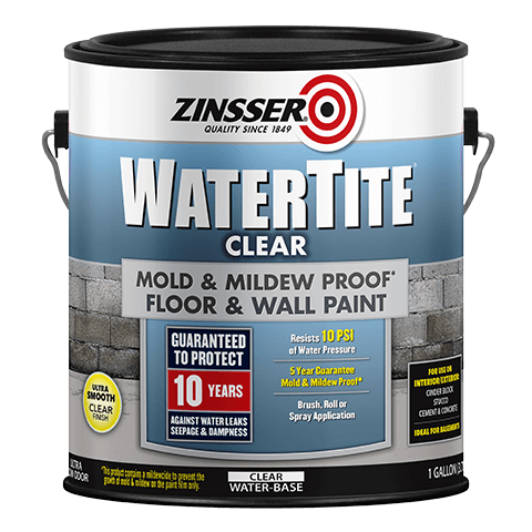 Zinsser® WATERTITE® Clear Mold & Mildew-Proof™* Waterproofing Paint