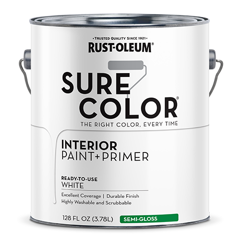 Rust-Oleum 2pk Sure Color Semi Gloss White Gal