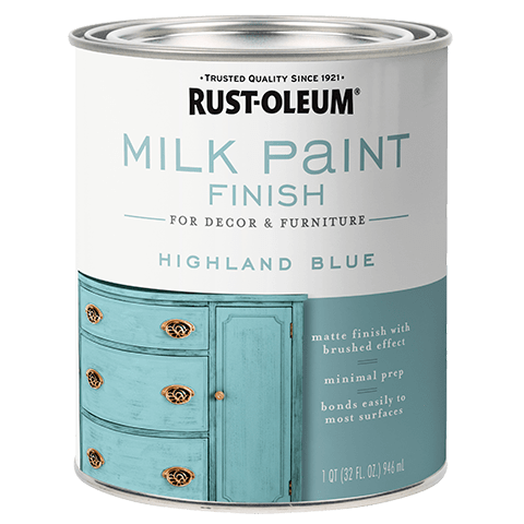 milk paint finish rust oleum