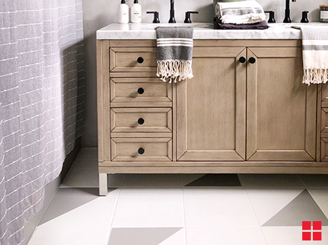 how to paint your bathroom floor for complete refresh