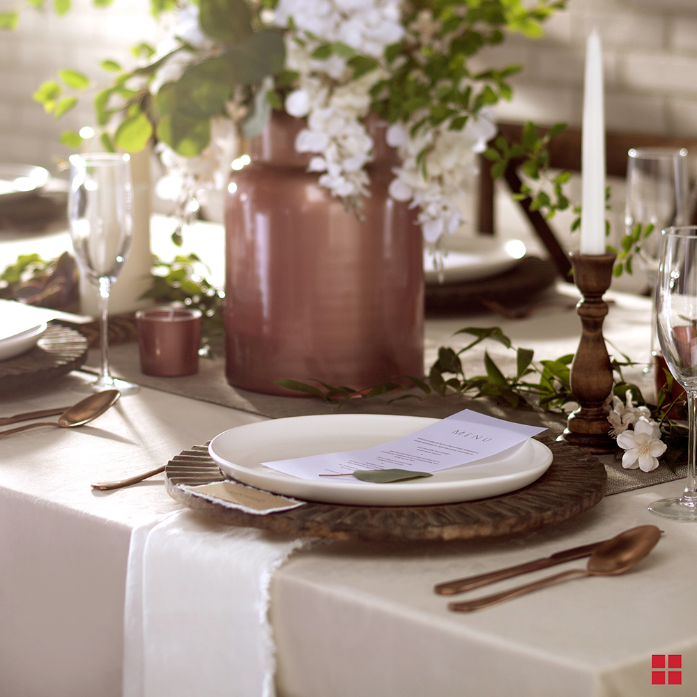 DIY Wedding Table Wood Stain Candle Holders