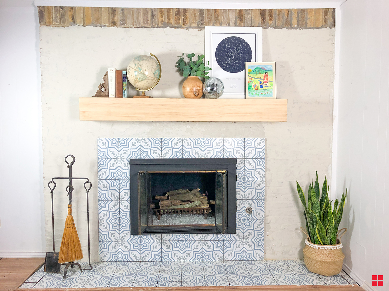 DIY Fireplace Makeover