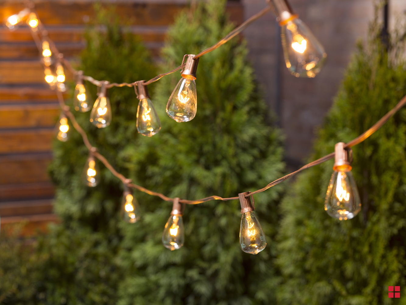 Metallic Spray Painted String Lights