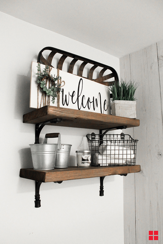 Aged Wood Wall Shelves Varathane