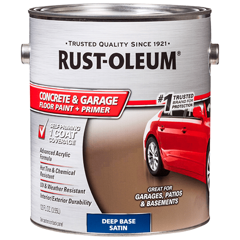 paint concrete garage floor deep base rustoleum rust oleum tint satin primer enlarge
