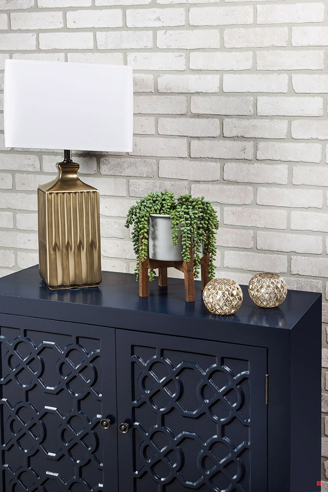 Metal Planter With Cement Spray Paint