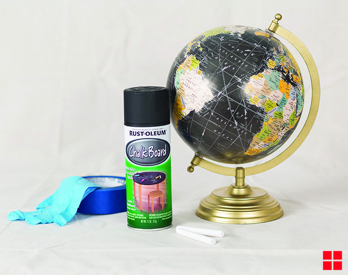 DIY Chalkboard Globe