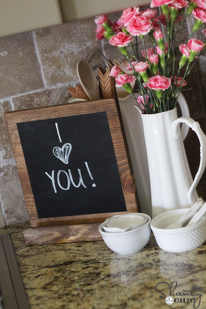 Charming Chalkboard Display