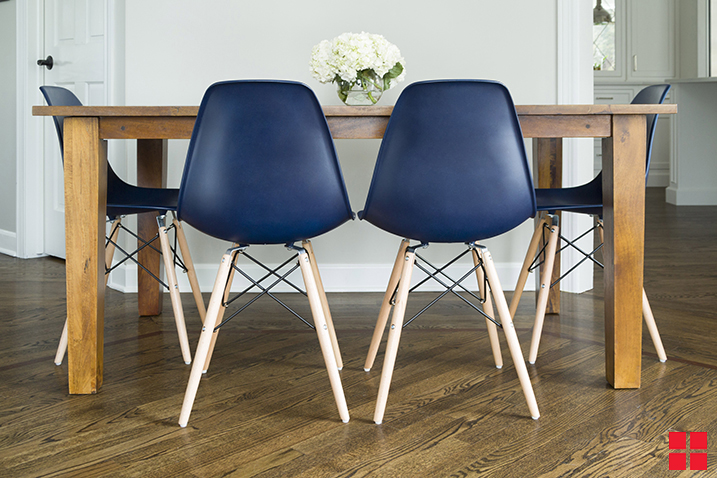 Makeover Your Kitchen Chairs With New Stops Rust Satin Classic Navy