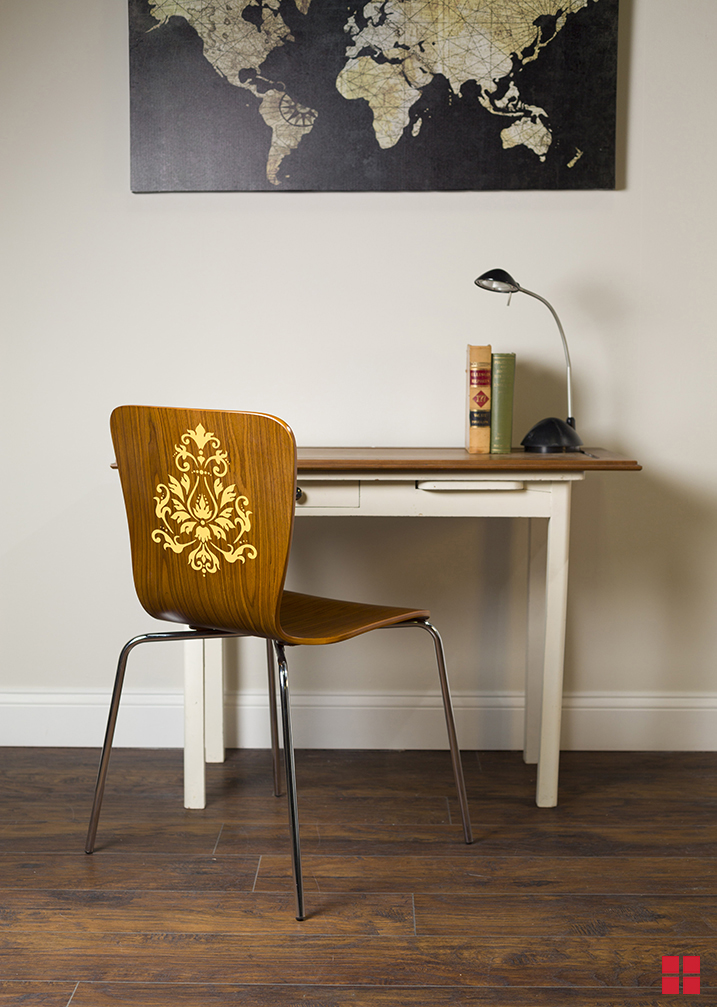 DIY Stenciled Chair How to Stencil Furniture