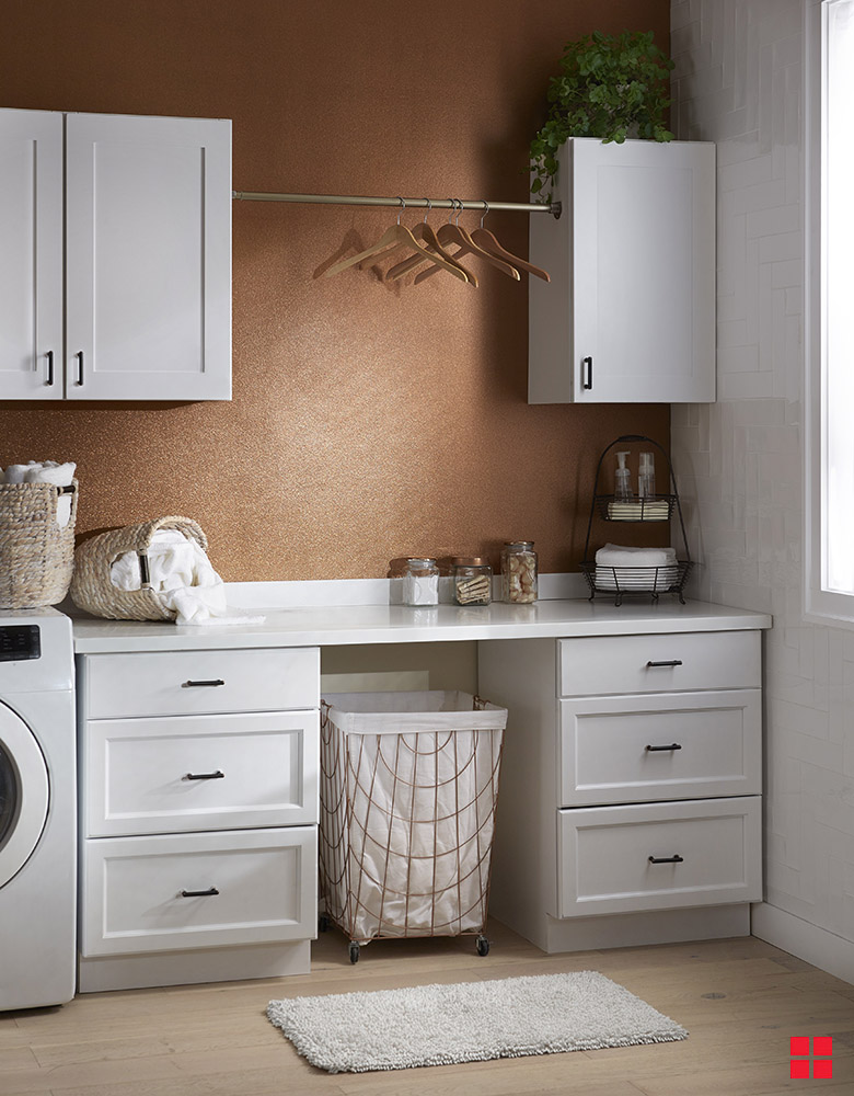 Glitter Interior Wall Paint In The Laundry Room