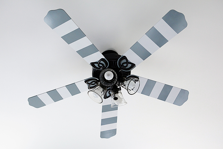 Striped Ceiling Fan Blades Project Page