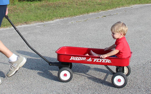 red paint for radio flyer wagon