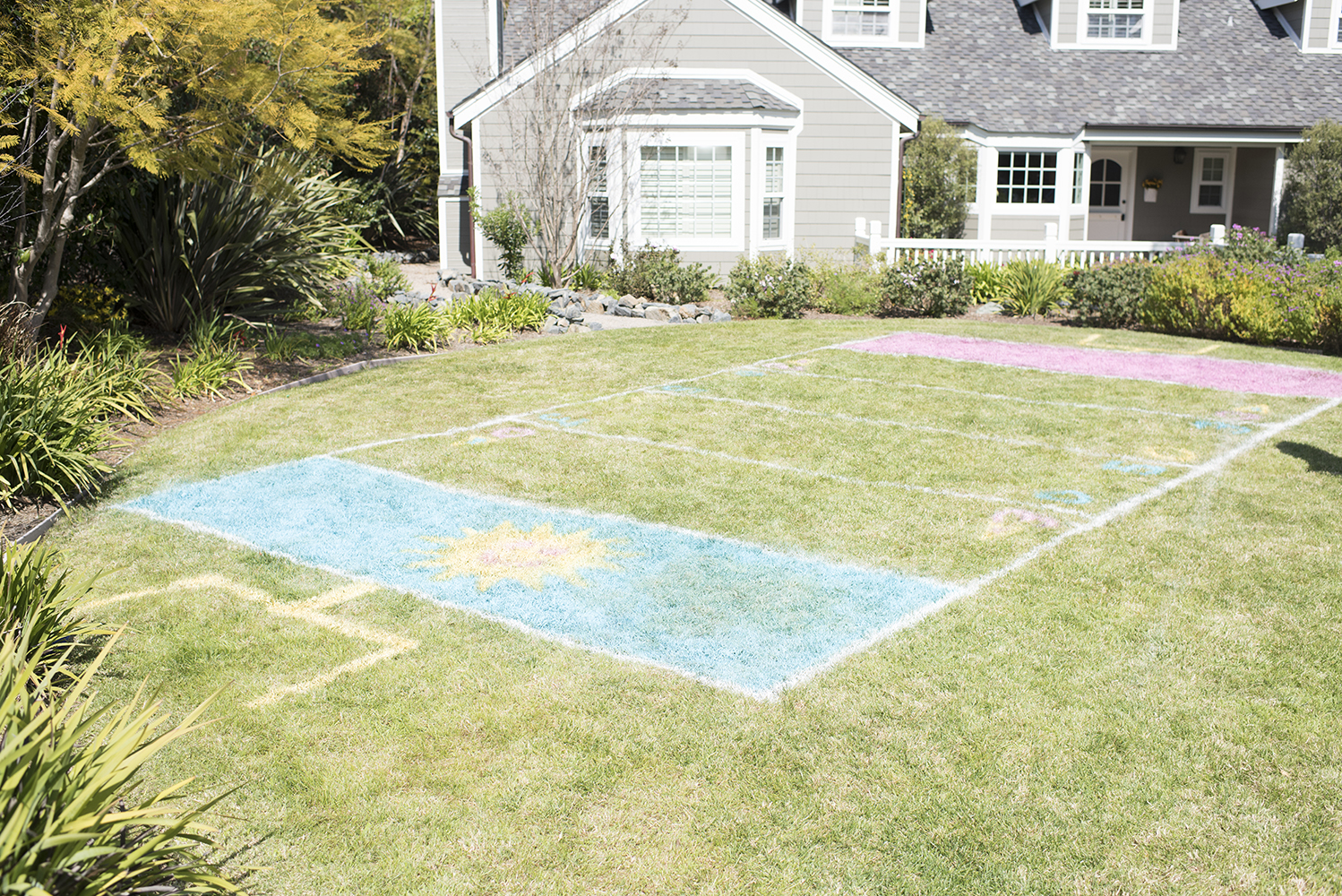 Spray Chalk Makes it Easy to Create a DIY Football Field