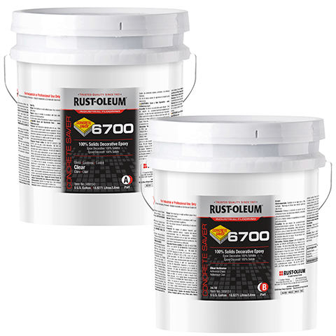 Rust-Oleum Concrete Saver 6700 Extended Pot Life Epoxy Floor Coating Clear