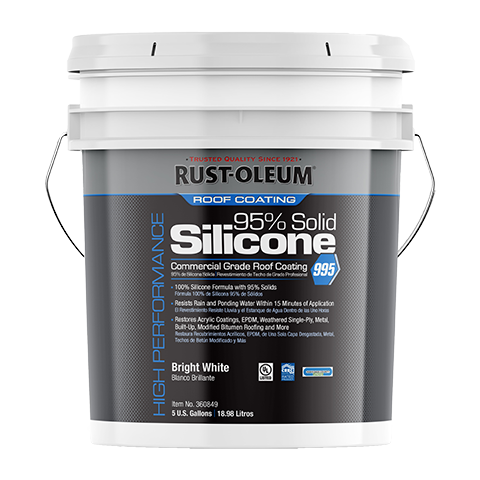Rust-Oleum Roof Coating 95% Solid Silicone Bright White