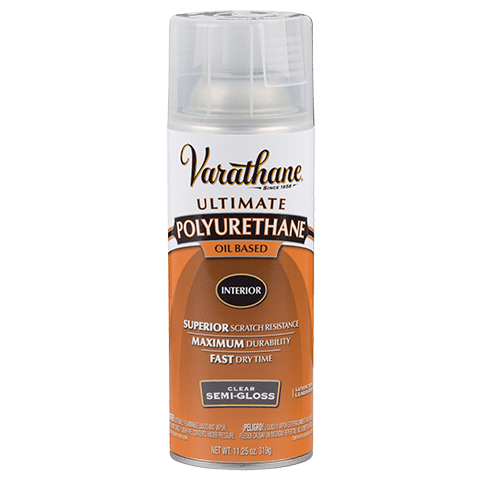 Varathane Ultimate Oil Based Interior Clear Semi-Gloss Polyurethane Spray Paint
