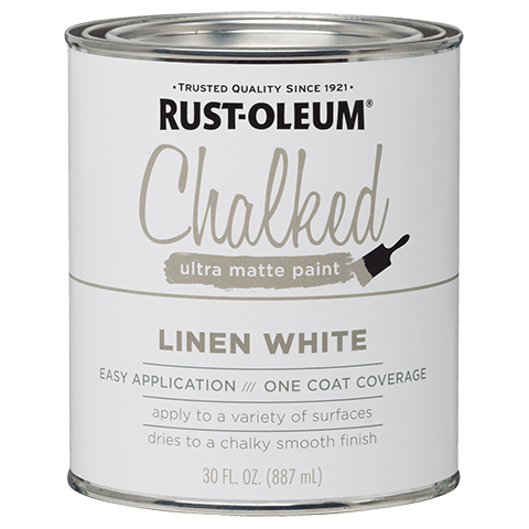 Rust-Oleum Linen White Acrylic Chalky Paint (1-Quart) in the Craft Paint  department at