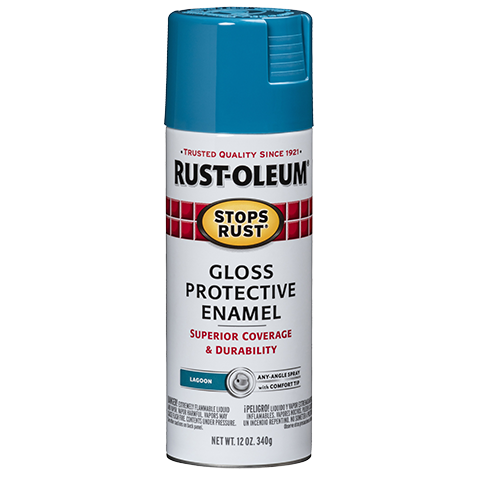 Rust-Oleum 7775830 Stops Rust Spray Paint, 12 oz, Gloss Leather Brown -  Spray Paints 