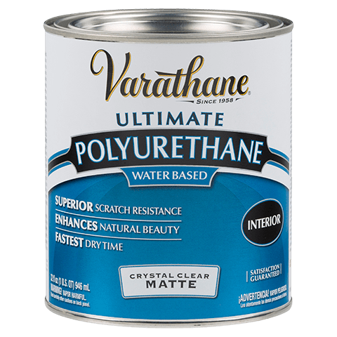Varathane Ultimate Water Based Interior Crystal Clear Matte Polyurethane