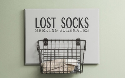 Lost Socks Sign After