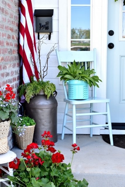 Update your spring porch with Stops Rust spray paint