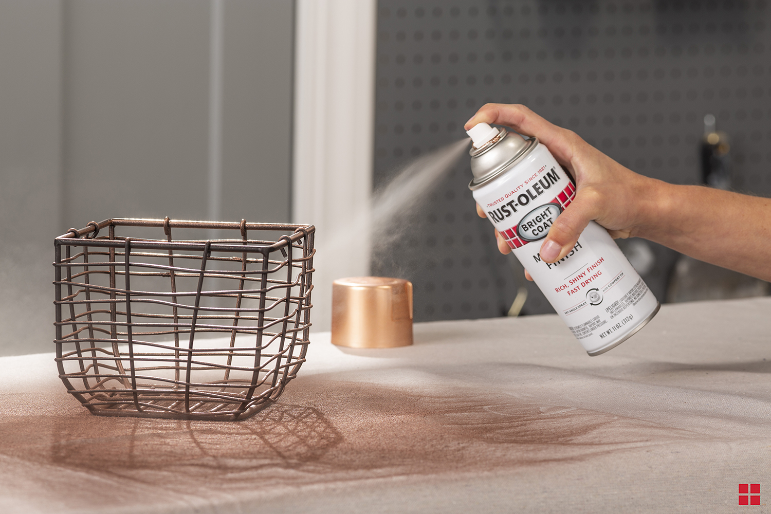 Home D cor Spray Painted Wire Basket