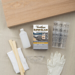 Varathane Tinted Super Glaze With Shelf And Supplies