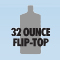 32 Oz. Flip-Top
