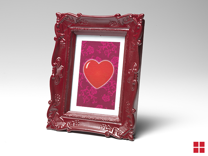 Valentines Day Spray Painted Picture Frame
