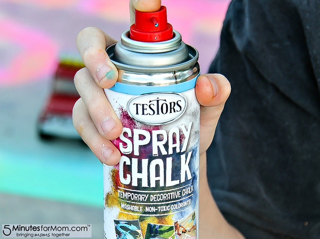 Temporary Spray Chalk for Racing Events