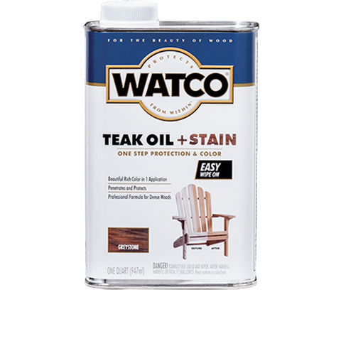 Watco Teak Oil + Stain Graystone