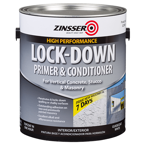 Zinsser Lock-Down Primer and Conditioner Guidecoat White Paint
