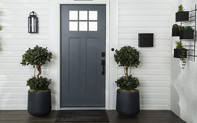 Painted front door