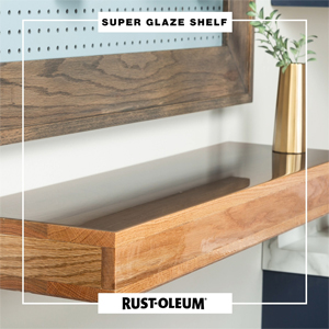 Video Image Epoxy Resin Shelf