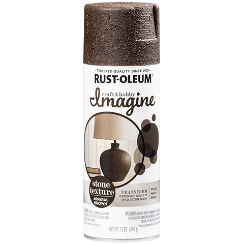 Rust-Oleum Imagine Craft & Hobby Stone Texture Mineral Brown