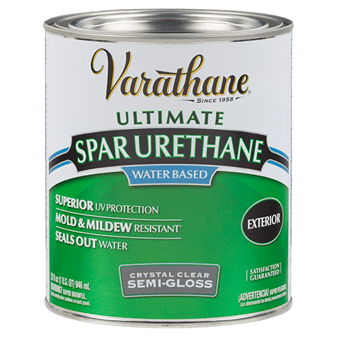 Varathane Ultimate Water Based Crystal Clear Semi-Gloss Spar Urethane