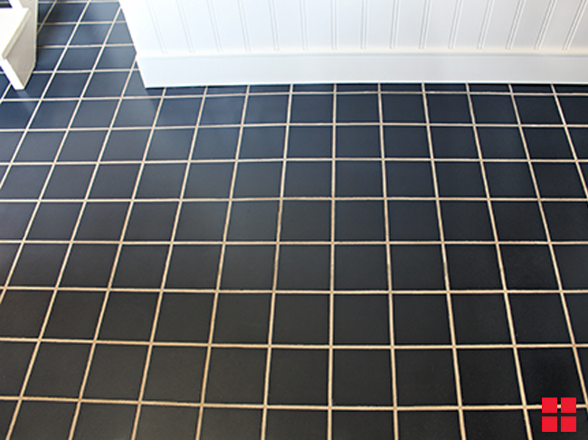 Painted Tile Floor Without Painting Grout