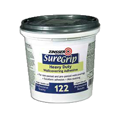 Zinsser SureGrip 122 Strippable Wallcovering Clear Adhesive
