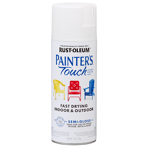 Rust-Oleum Painter's Touch Semi-Gloss White Spray Paint