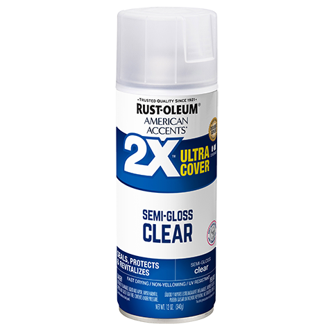 American Accents 2x Ultra Cover Clear Spray Paint Clear
