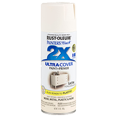 Rust oleum painters touch white satin clearance