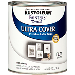 Rust oleum ultra cover flat white clearance