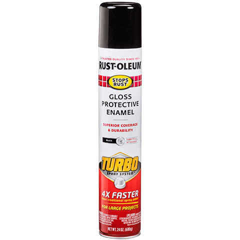 spray turbo garage paint system rust rustoleum rusty primer metal door stops gloss